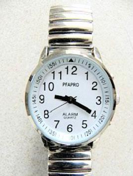 Montre parlante TOUCH pour Femme avec annonce de l’heure et de la date,  bracelet métallique extensible