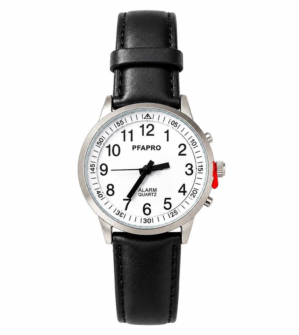 Montre parlante touch cuir noir - pfapro Montre parlante TOUCH Cuir noir