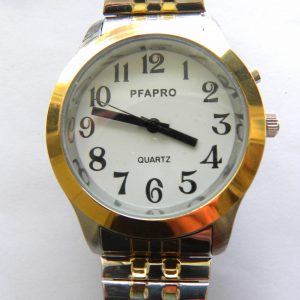 Montre parlante pour Homme, avec bracelet métallique La montre parlante