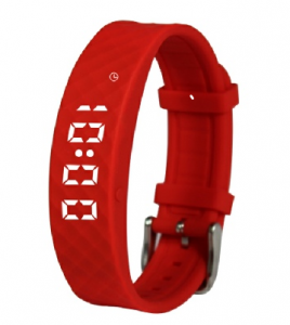 montre vibrante rouge La montre parlante