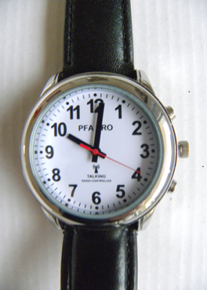 "Montre parlante pour malvoyant radio-pilotée et facile à utiliser"