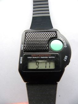Montre parlante mixte, bracelet plastique La montre parlante