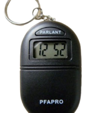 Porte clé parlant avec annonce de l’heure et de la date. La montre parlante porte cle