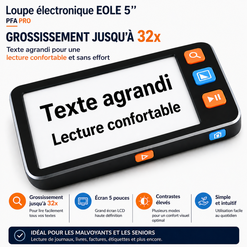 loupe électronique 5 pouces