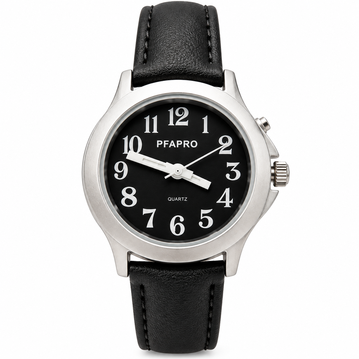 Montre parlante fond noir femme ou homme - pfapro Montre parlante fond noir Femme ou Homme